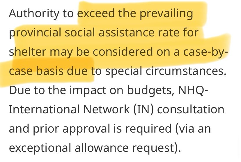 HoCStaffer's tweet image. Now on to the big ones Food &amp;amp; Incidentals, and Shelter Allowances. 

These should be the biggest, monthly numbers. 

But they are not listed. Officials are supposed to consult provincial shelter allowances. 

Provincial allowances can be exceeded on a case-by-case basis. 

Which…