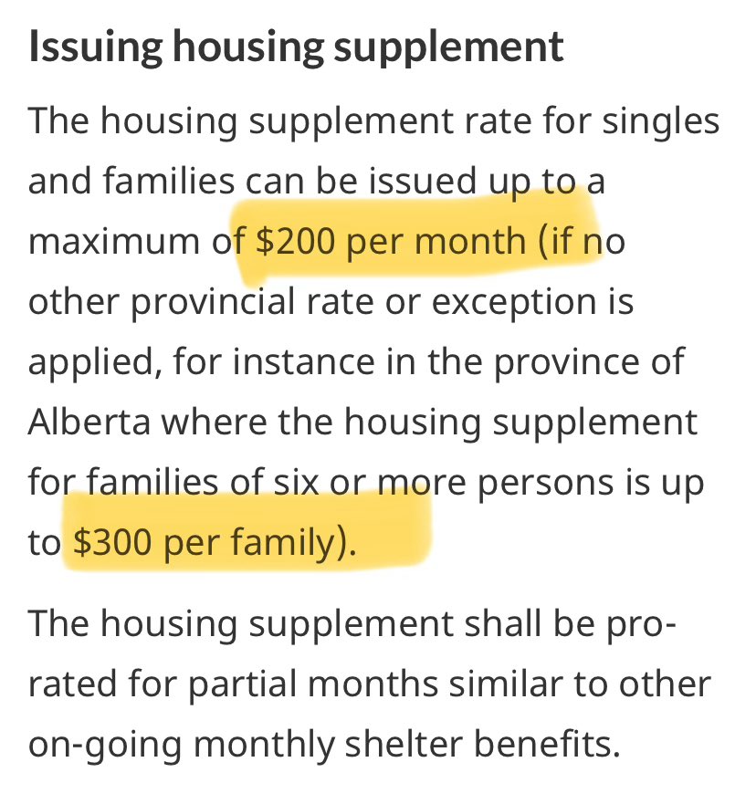 HoCStaffer's tweet image. Now on to the big ones Food &amp;amp; Incidentals, and Shelter Allowances. 

These should be the biggest, monthly numbers. 

But they are not listed. Officials are supposed to consult provincial shelter allowances. 

Provincial allowances can be exceeded on a case-by-case basis. 

Which…