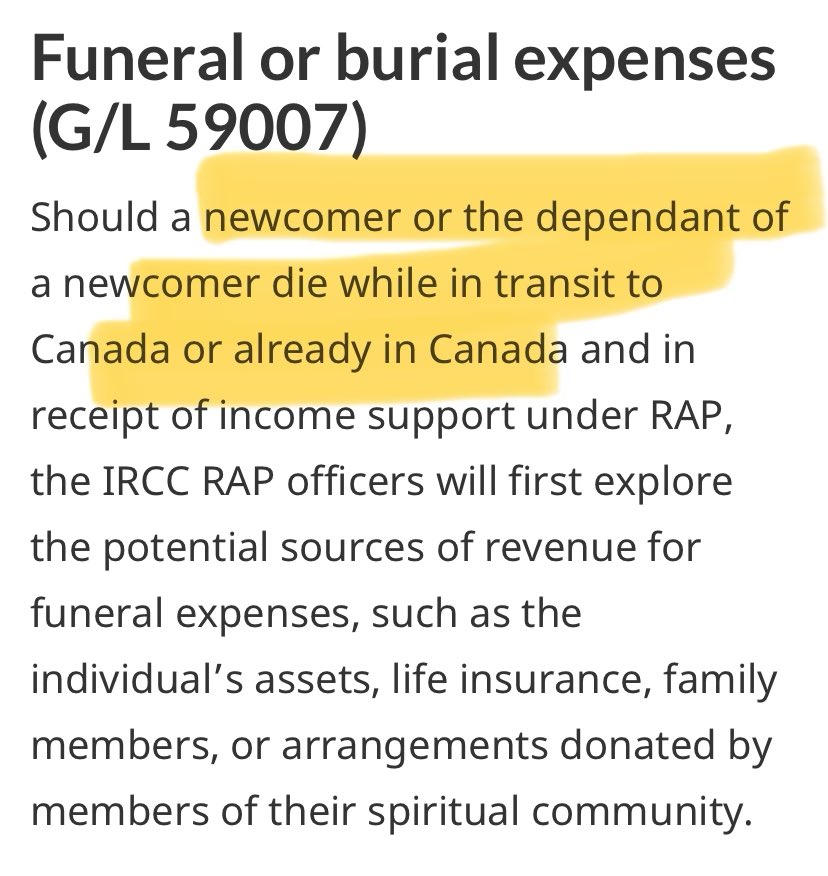 HoCStaffer's tweet image. Did a migrant or their dependent die in Canada or on the way to Canada!? We can cover that too!