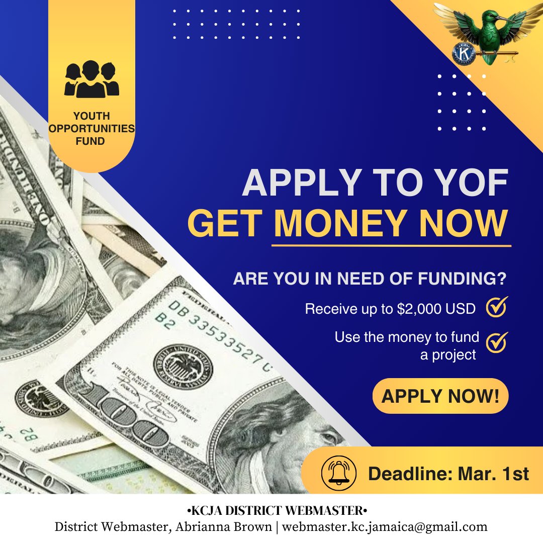 Need to fund a project?? APPLY FOR YOF NOW! Don't miss this opportunity of getting up to $2,000 USD in the second wave of applications.