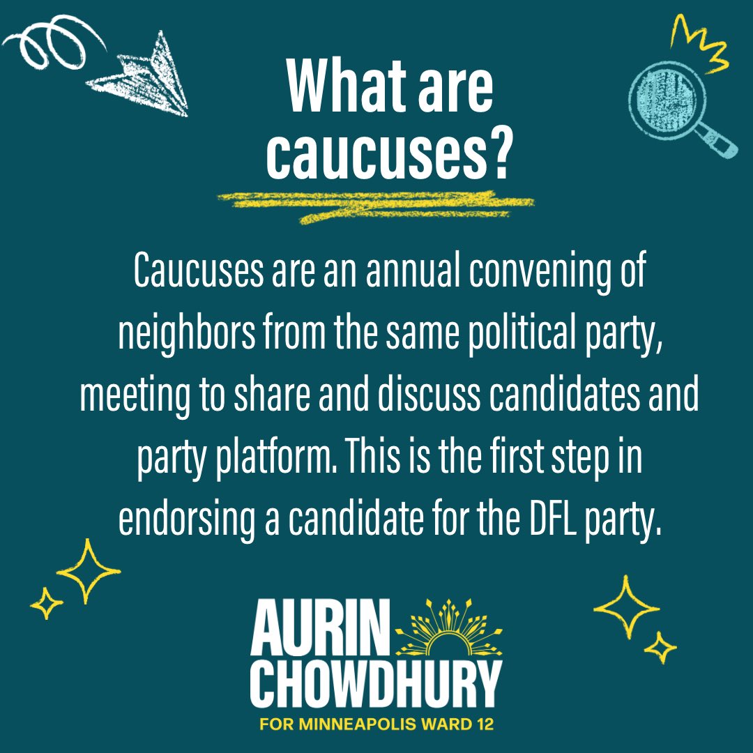 aurinmpls's tweet photo. Want to ensure Aurin gets re-elected? Then sign up to caucus at Sanford Middle School at 6:30pm on April 8th! Sign up here https://t.co/ZJQnVeKsUe https://t.co/iEXq9d7IRA