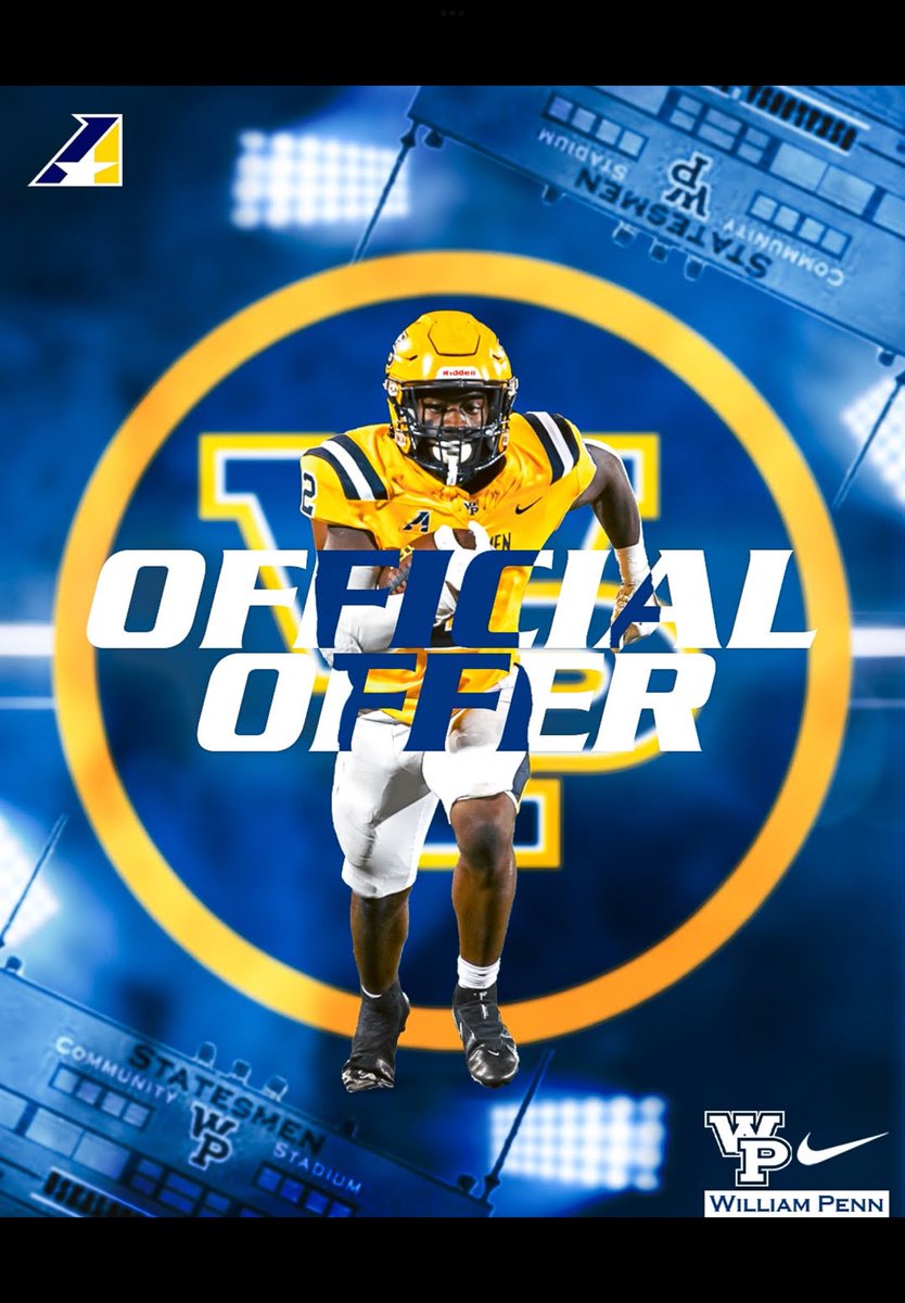 Blessed to receive an offer from William Penn💯