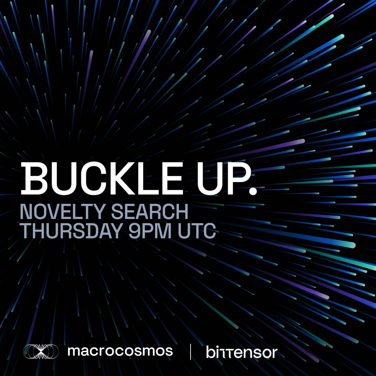 MacrocosmosAI's tweet photo. Tomorrow, we go to space 🛰️ Join us on #NoveltySearch, Thursday 20th @ 9pm UTC - and prepare for liftoff, products are about to get launched 🚀🚀

Link right here 👉 https://t.co/2tdmhNMKN6 https://t.co/dFmXrdps42