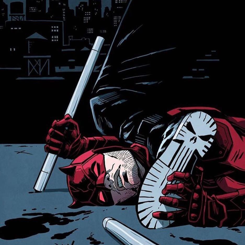 Johnny_Rocket6's tweet photo. Every masterpiece has its cheap copy #Superkiller #DaredevilBornAgain https://t.co/KGKQBTIEmL