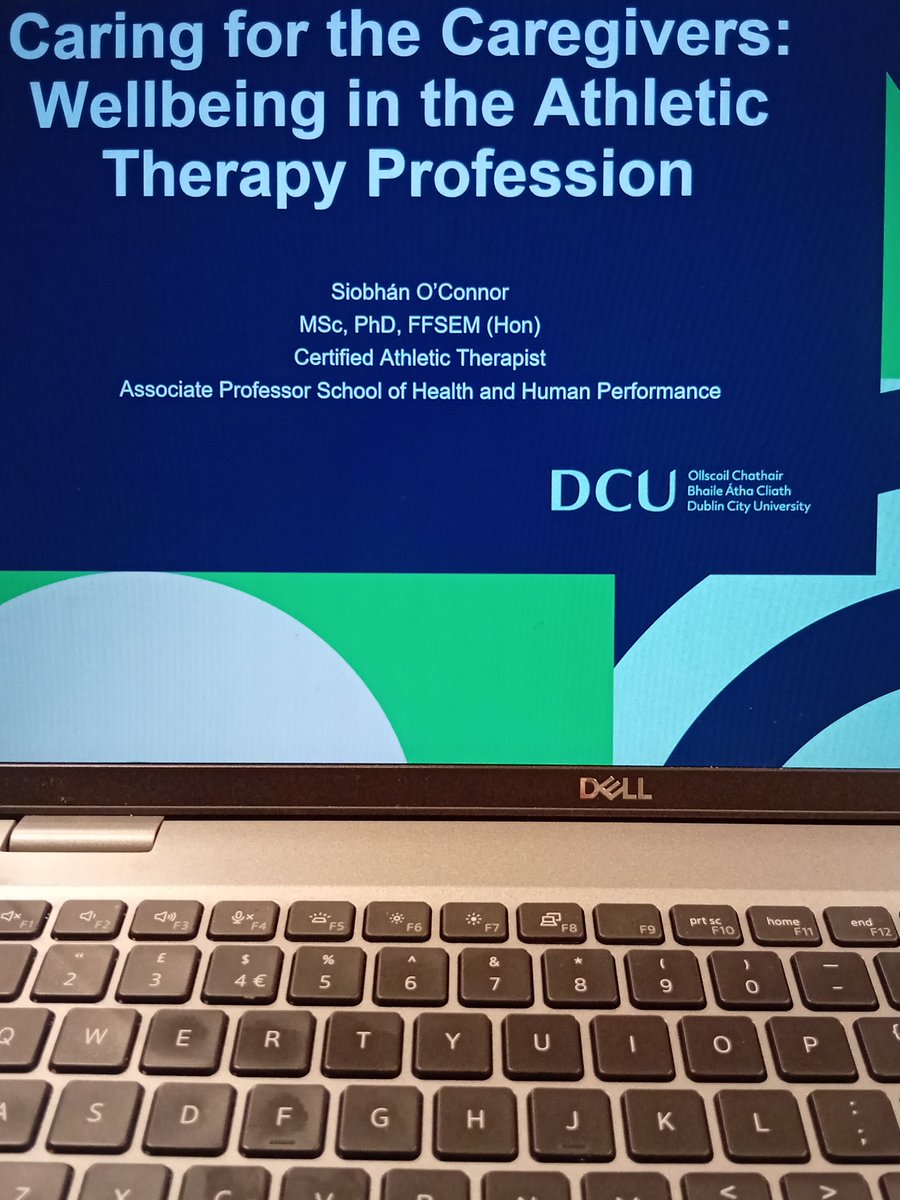 Siobhán O Connor (@siobhanoconnor3) on Twitter photo Loved chatting with our <a href="/dcu_shhp/">DCU School of Health and Human Performance</a> undergrad & MSc AT students today about "Caring for the Caregivers: Wellbeing in the Athletic Therapy Profession." 💙
It’s easy to forget that those who care for others need support too. Thanks <a href="/adeburca11/">Aoife Burke</a> for organising 👏
#MentalHealthMatters Loved chatting with our <a href="/dcu_shhp/">DCU School of Health and Human Performance</a> undergrad & MSc AT students today about "Caring for the Caregivers: Wellbeing in the Athletic Therapy Profession." 💙
It’s easy to forget that those who care for others need support too. Thanks <a href="/adeburca11/">Aoife Burke</a> for organising 👏
#MentalHealthMatters