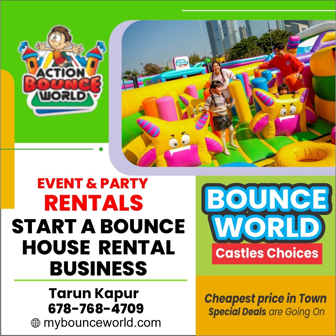 mybounceworld's tweet image. Make your next event unforgettable with Start A Bounce Houses Rental! Our top-quality inflatables bring nonstop fun for kids and guests
#PartyPerfection #BounceIntoFun #InflatableAdventures #EventReady #FamilyFun #KidsEntertainment #MyBounceWorld #Atlanta #USA