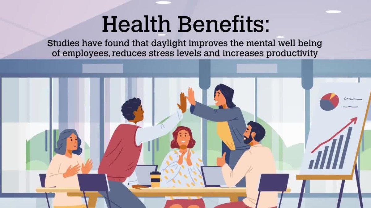 CentiMark's tweet image. Artificial lighting can cause headaches, irritability and reduced focus among employees. Incorporating skylights will enhance natural light, creating a brighter, more productive workspace for your team. #CommercialLighting

🔗 Learn more: bit.ly/DaylightingCom….