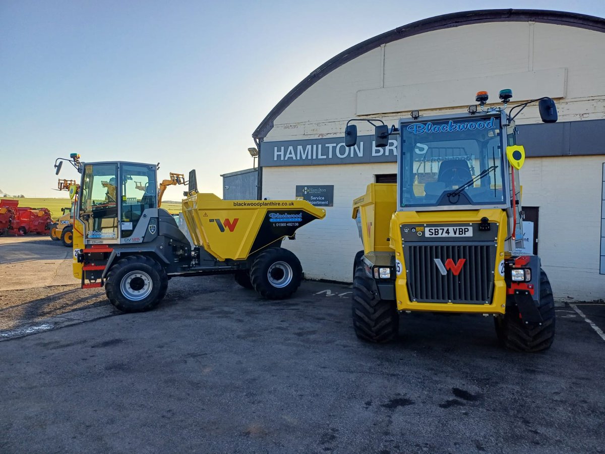 hamrossgroup's tweet photo. Two new Wacker Neuson DV125 machines heading out to Blackwood Plant Hire recently 🤩
Thank you for your continued business! 🎉
For any Wacker Neuson enquiries, please get in touch 📞
#WackerNeuson #DV125 #Dumpers #Construction https://t.co/vWh734ykJN