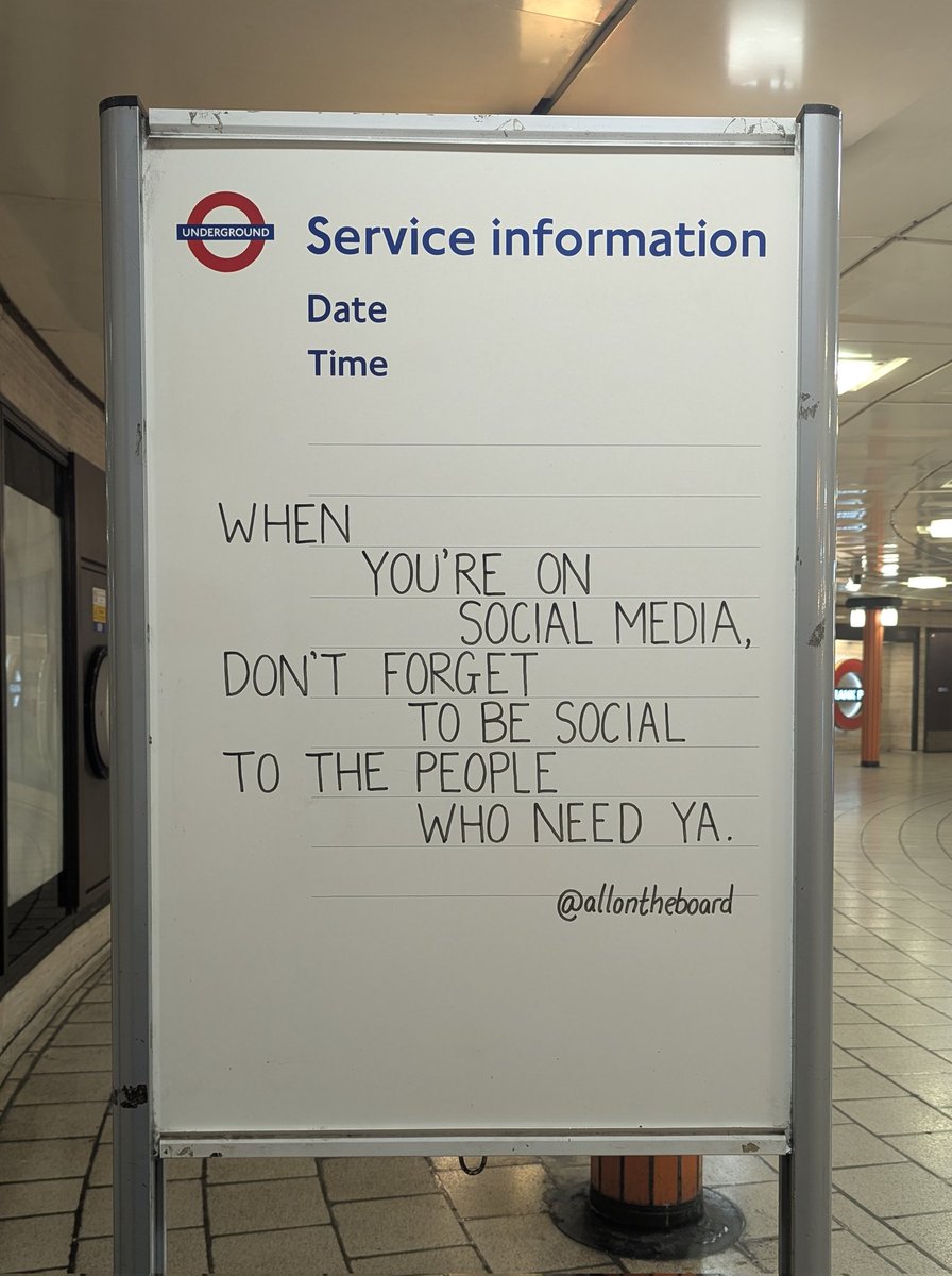 When you're on social media, 
Don't forget to be social to the people who need ya.
<a href="/allontheboard/">All On The Board</a>