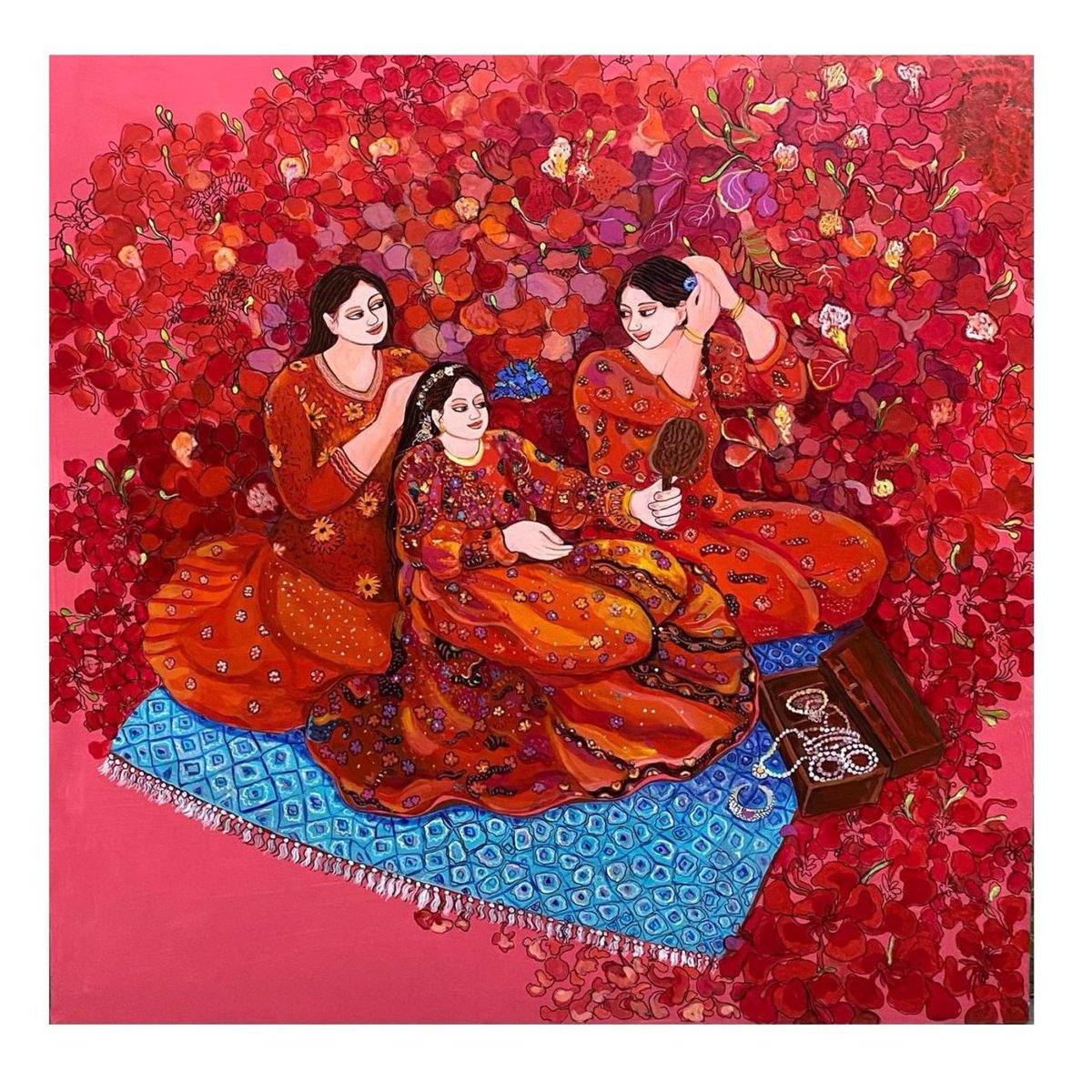 artshoppy's tweet photo. ✨ Collector’s Edition ✨
Soirée - Chaitali Chandra’s original acrylic on canvas brings tradition to life in a bold, contemporary form.

🖼️ Own an Exclusive Acrylic on Canvas
💬 Learn more - https://t.co/Sa8mG6n6BF

#artcollector #artcollection #buyart #investinart #fineart #luxuryart #contemporaryartist #acrylicpainting #canvasart #artforsale #indianart #indianartist #bengalart #traditionalart #handpainted #galleryart #exclusiveart #collectorsedition #masterpiece #artlovers #indianart #contemporaryart #artcollector #acrylicpainting #luxuryart #artforsale #collectorsedition #buyart #exclusiveart #canvaspainting