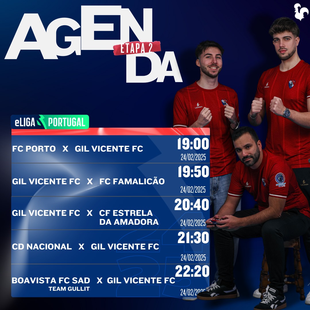 𝖊𝕷𝖎𝖌𝖆 𝕻𝖔𝖗𝖙𝖚𝖌𝖆𝖑 🎮

Etapa 2 acabadinha de sair da @eligaportugal 🍿

Confere aqui os nossos adversários e o calendário 🗓️

#unidospelalenda #galosdeluta #galosnocomando