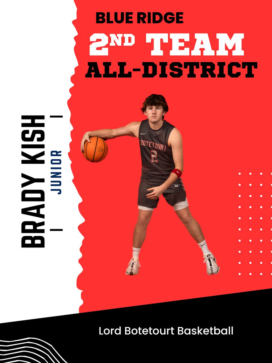 Congratulations to Blake Lovern, Carson Edwards, Landon Hayes, and Brady Kish for their All Blue Ridge District Team selection.