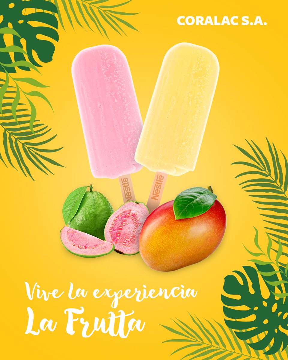 Natural, deliciosa y refrescante..así son las paletas La Frutta.

Déjate llevar por los sabores de siempre y prueba estas maravillas hechas de Mango y Guayaba.

#CoralacSA #LaFrutta