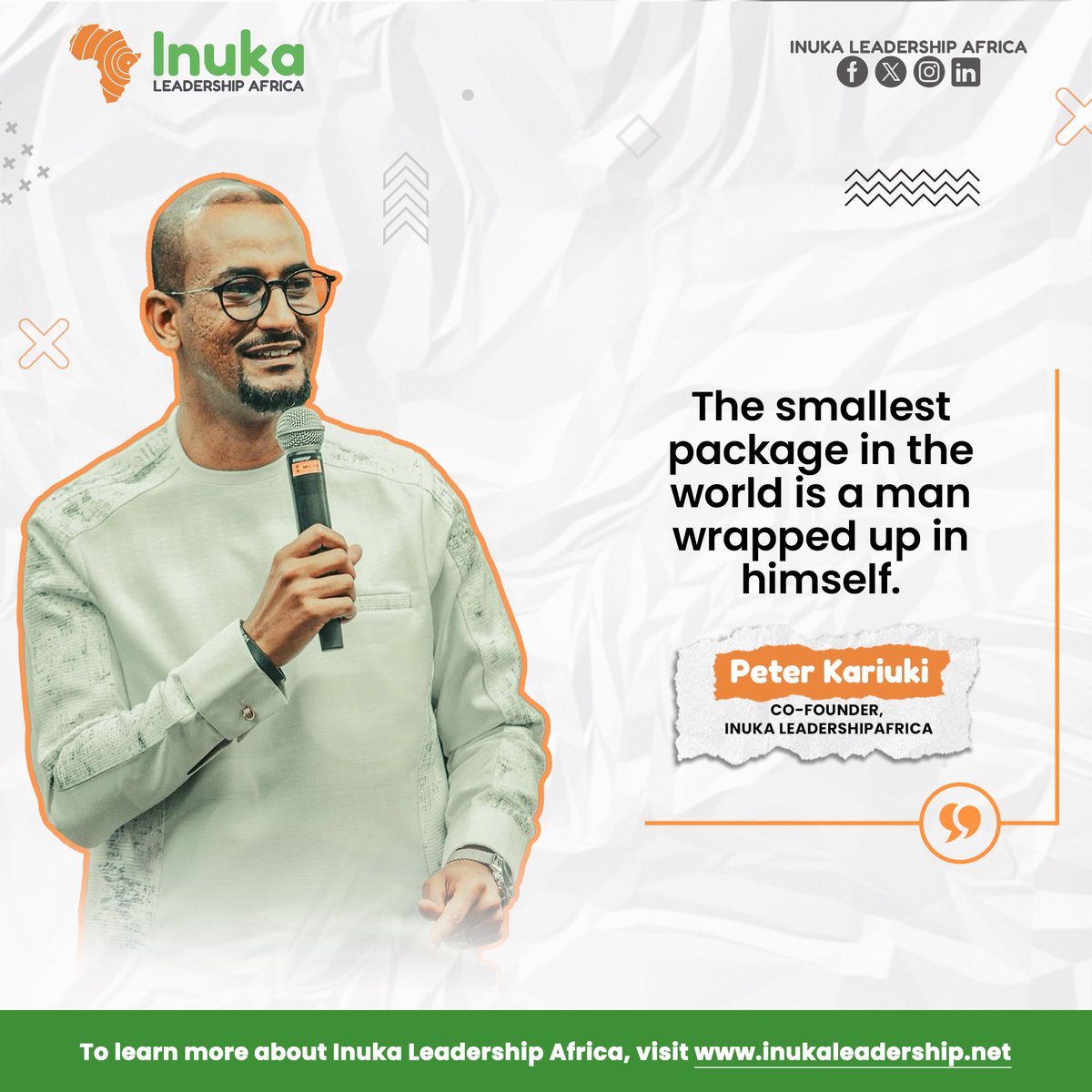 #QuoteOfTheDay #InukaLeadership #LeadNow #LeadingYoung