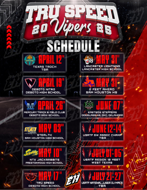 EthanHodge20's tweet photo. Made track team announcement flyer for Tru Speed Vypers.
As a passionate GFX designer, I can bring energy and precision to every design.
#GraphicDesign #TrackAndField #DesignForSport #Wednesday https://t.co/o4qTBqfuzv