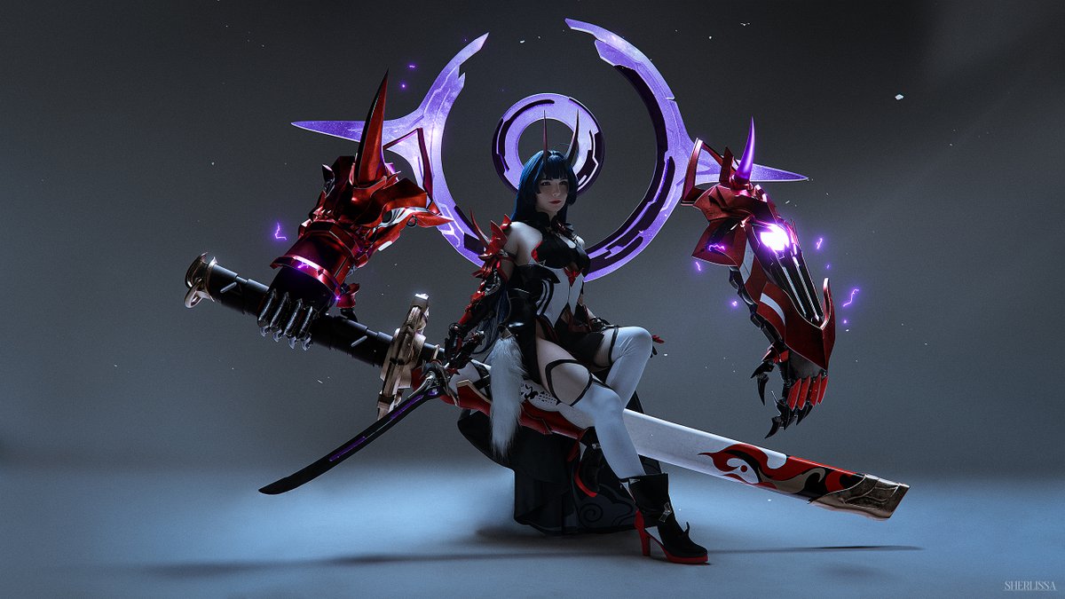 mahou_michi's tweet photo. "I will fall into darkness, to return you back to the light."

Raiden Mei \\ Herrscher of Thunder from Honkai Impact 3rd⛈️ https://t.co/2JY99eKyQo