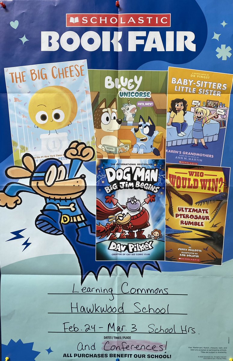 Book Fair is coming Feb. 24th, don’t miss out!! <a href="/HawkwoodSchool/">Hawkwood School</a>