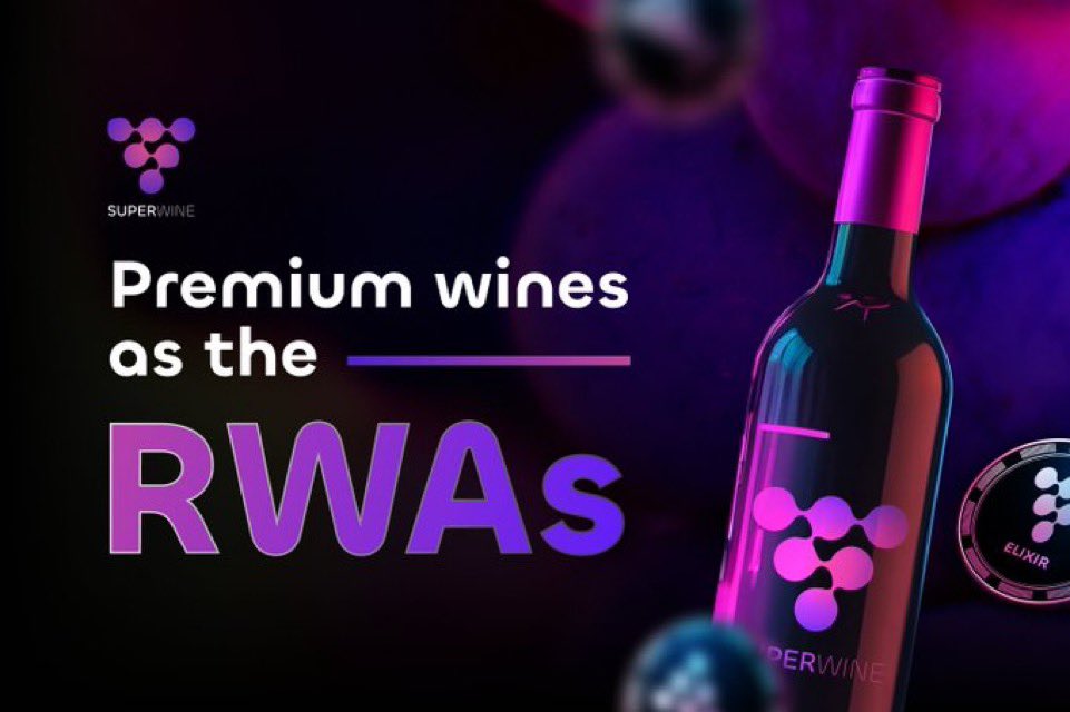 Premium Wines as Digital Assets 🍷

The digital transformation of wine has begun! SuperWine is turning wine into a new form of value:

▪️ The RWA market is projected to surpass $1.4 trillion by 2026, drawing in fresh investors.
▪️ Winemaking continues to be one of the most