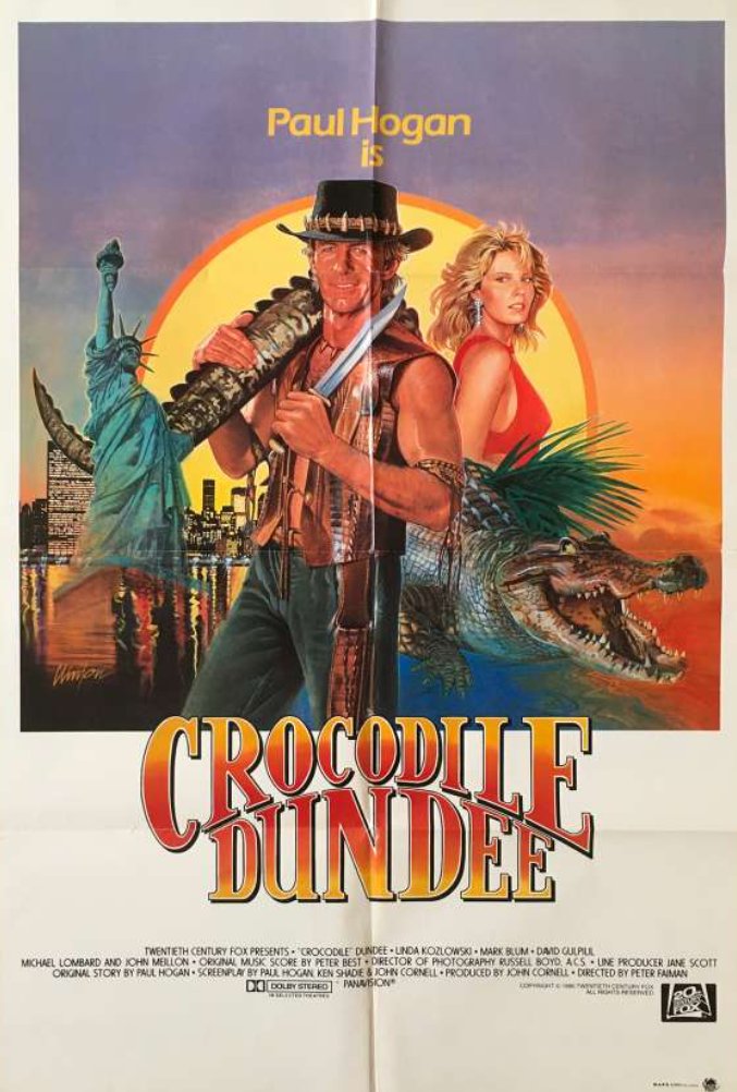 Coops_Kino's tweet photo. CROCODILE DUNDEE (1986) 
🇦🇺20th Century Fox Extended Cut🇦🇺

*Please Read*
This is the original extended version of Crocodile Dundee from 20th Century Fox, which was only available in Australia for many years. This extended cut has been out of print in its home country, with the last home video release being on DVD (which serves as the source for this release). 

The transfer quality leaves much to be desired—it's an old 35mm transfer in a 4:3 flat-matted widescreen format. The black levels were crushed, the whites  overexposed, and the video was also PAL interlaced.

I've converted the video to 23.98 progressive and adjusted the colors as best as possible to improve visibility in certain scenes. 

The audio quality is poor as well, with a muddled 2.0 stereo mix.

This release is primarily for preservation purposes, as the 1986 International Cut has already phased out this version in Australia, and it will soon be replaced by an even shorter 'Encore Cut,' (worldwide) which removes jokes considered too offensive for modern audiences.

Big thanks to @jonmtatum for the source.

x264 SD 1280x544 
AAC 2.0 English
Subs : None
RT 01:44:37.10