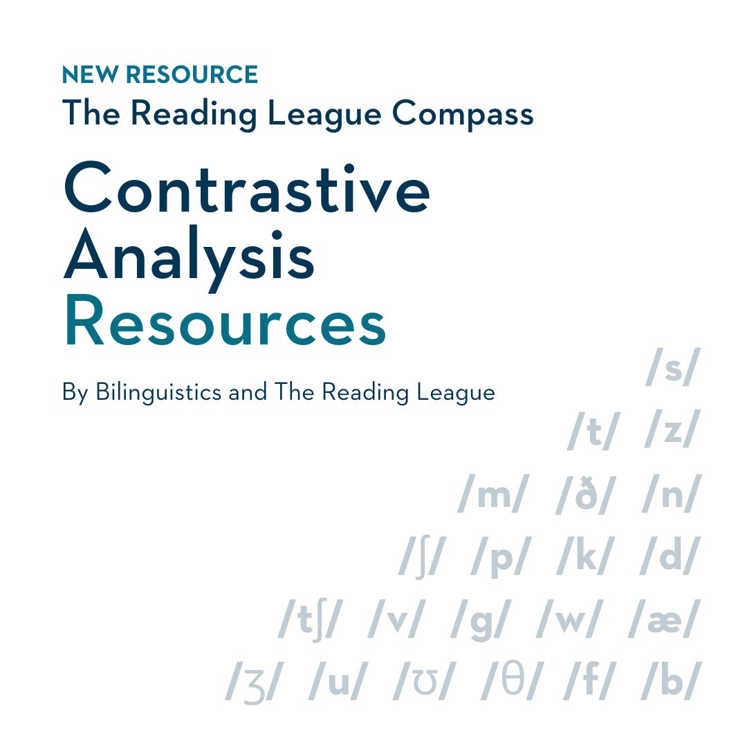 reading_league's tweet photo. 📢 We're thrilled to share a new TRL Compass resource to support English learners (ELs)!

Our Contrastive Analysis Resource has IPA-based charts &amp; Venn diagrams comparing English phonology with six languages.

Support your EL students with this resource: https://t.co/edDxLXMdpQ https://t.co/TaHd6wc4M1