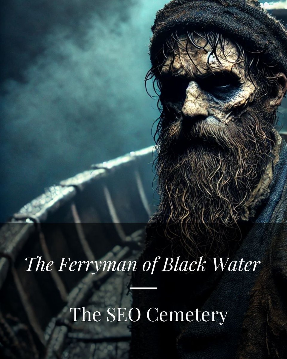 aptloft's tweet photo. I just published the latest entry in The SEO Cemetery: The Ferryman of Black Water.

It promises safe passage, but drags you somewhere far worse. https://t.co/7QrXendcam https://t.co/VrUGRu3I39