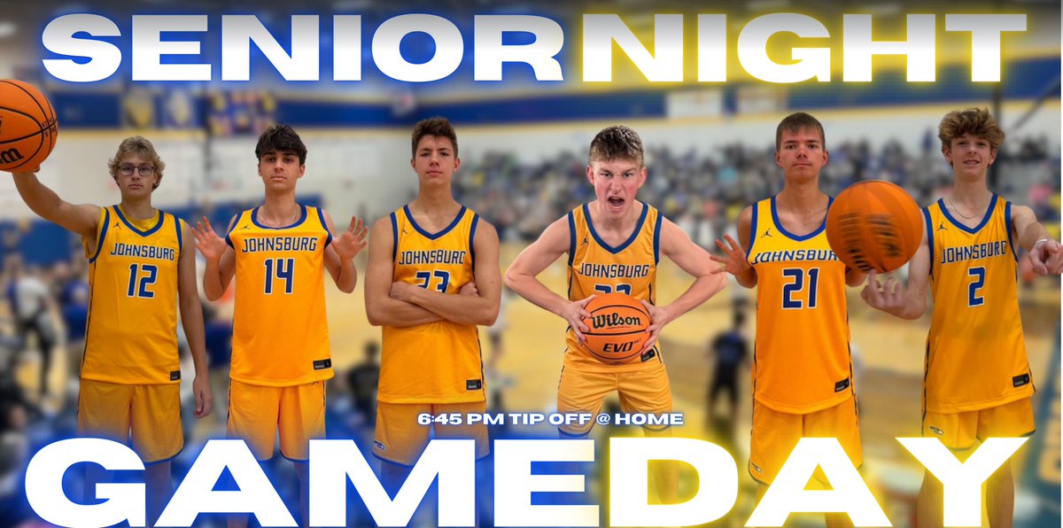 🚨 SENIOR NIGHT at The Nest 🚨

🆚 Harvard Hornets
⏰ 6:45pm
📍 Johnsburg High School

Come out &amp; support the Seniors tonight!!