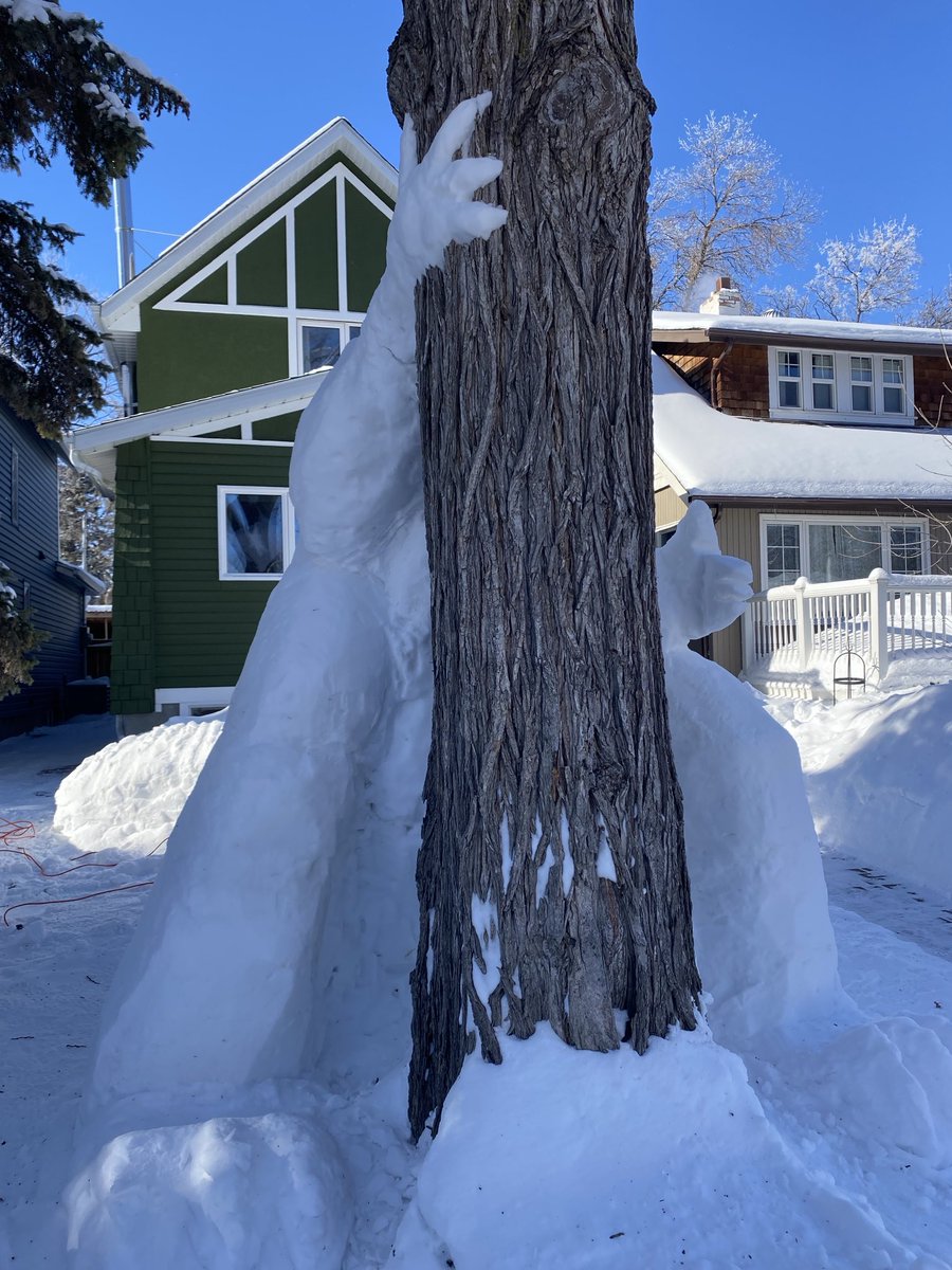 CTVGareth's tweet image. Beware…Godzilla is lurking!!!
🦖 #godzilla #yqr #snowsculptures