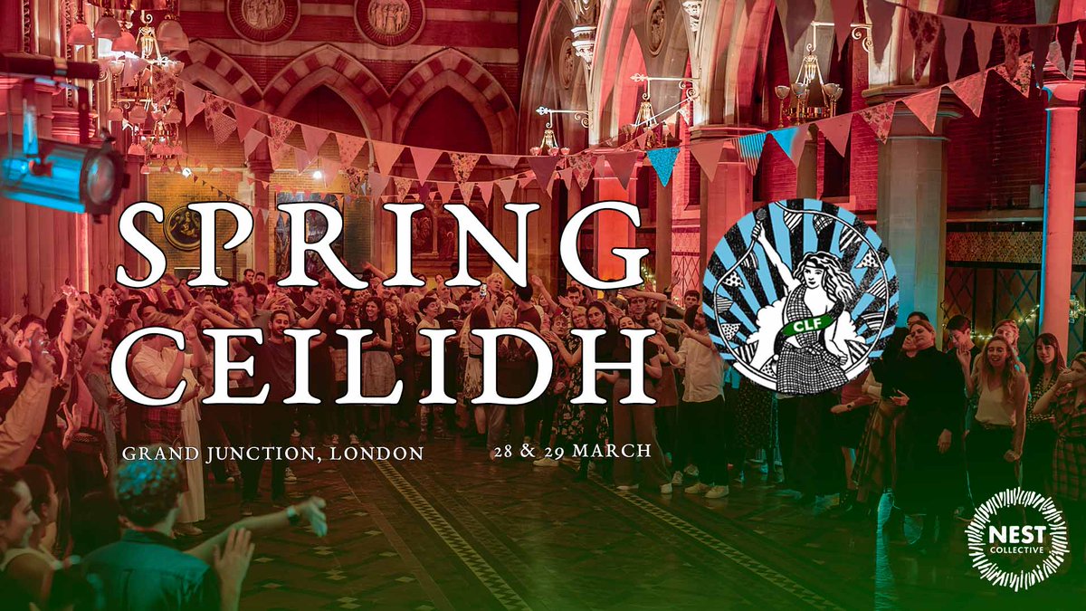 Manchester Folk (@mcrfolkfest) on Twitter photo London folks! Our good friends over at <a href="/NestFolk/">The Nest Collective 🔥 🎶</a> have released tickets for their Spring Ceilidh!
All dancing abilities welcome! 💃
📍 Grand Junction, Paddington, London, W2 5TF
⏰ 28th & 29th March, 7pm - 10:30pm
More info: thenestcollective.co.uk/events/spring-… London folks! Our good friends over at <a href="/NestFolk/">The Nest Collective 🔥 🎶</a> have released tickets for their Spring Ceilidh!
All dancing abilities welcome! 💃
📍 Grand Junction, Paddington, London, W2 5TF
⏰ 28th & 29th March, 7pm - 10:30pm
More info: thenestcollective.co.uk/events/spring-…