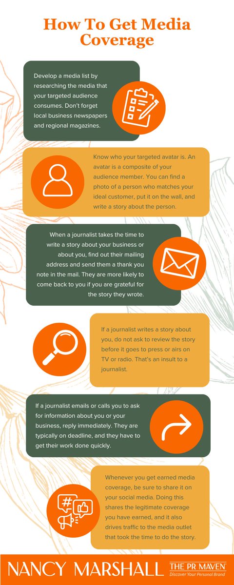 How can you secure and make the most of earned media coverage? Here are some dos and don'ts that Nancy shared in our latest Marshall Report. Stay tuned for more helpful tips and sign up for our monthly e-newsletter, if you haven't already, at marshallpr.com/e-newsletter/!