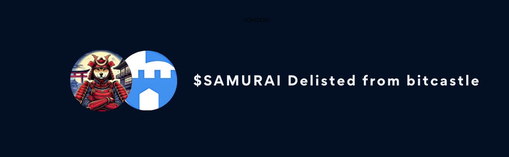 samuraicoin_'s tweet photo. Important Announcement
$SAMURAI will be delisted from bitcastle on February 24 at 12:00 AM (JST) and will now be available for trading on Quick ido and PancakeSwap.
Quick ido:
https://t.co/GmBylLG3Cc
Pancakeswap:
https://t.co/E33FtQTqfV
Thank you for your support!
#quickido https://t.co/diVUlwmj92
