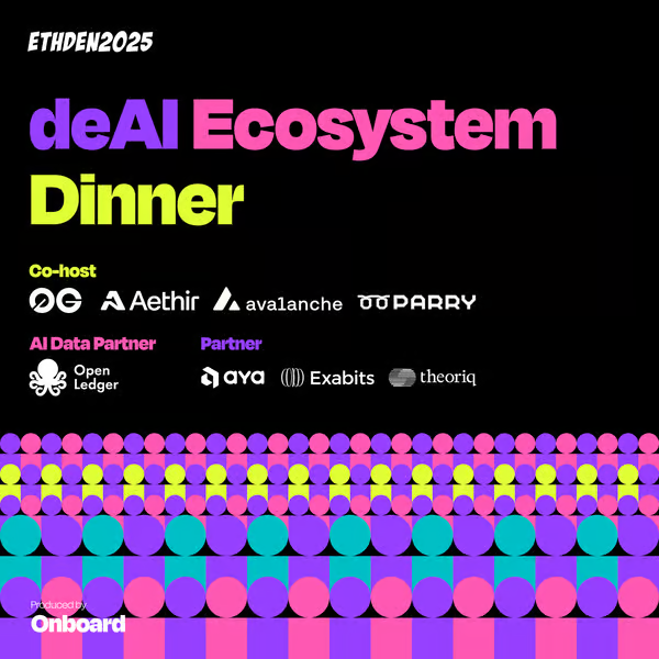 AutonomysNet's tweet photo. @Polkadot @0xZeeve @avax @zksync @offchain @taikoxyz @0xPolygon @CoinDCX @relend_network 6. [5] deAI Ecosystem Dinner

📅 Date: Friday, February 28
⏰ Time: 7:00PM – 10:00PM (MST)
🎙️ Guest: Todd Ruoff, CEO
📍 Location: Register to view address
🔗 Registration: https://t.co/0ClhXSCDyR https://t.co/Lp6iUN3pIk
