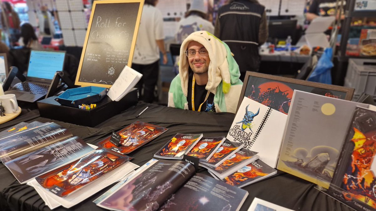 SacredfireGames's tweet photo. We will be at #FantasyFest  this weekend in the #Broodfabriek #Nederlands  Get to know us and see our products first hand! #ttrpg #GrandOdyssey https://t.co/SJWuWW7srs