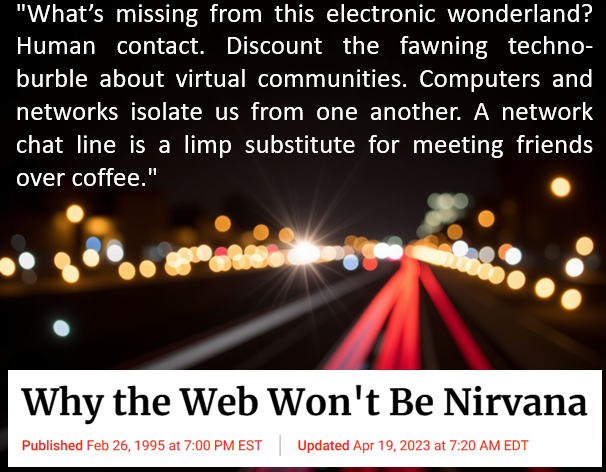 1996: Cliff Stoll may not have been completely wrong
newsweek.com/clifford-stoll…