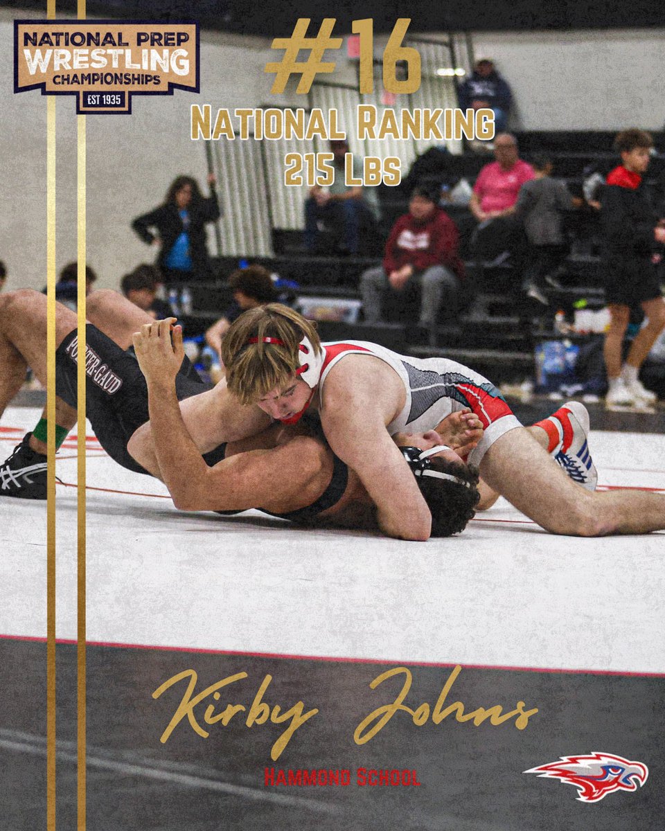 Kirby Johns breaks into the rankings at #16 heading into the National Tournament
