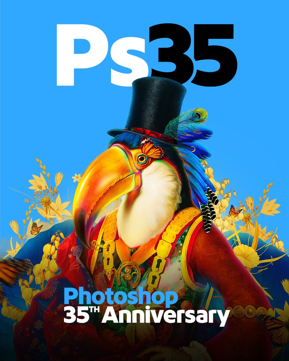 Photoshop 1.0 hit the scene in 1990—35 years later, the tools have changed, but the passion for creating hasn’t. What’s your earliest Photoshop memory? 🎨 Read more: adobe.ly/4i6zsbI