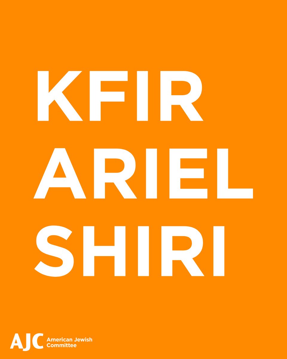 AJCBerlin's tweet image. Kfir.
Ariel.
Shiri.