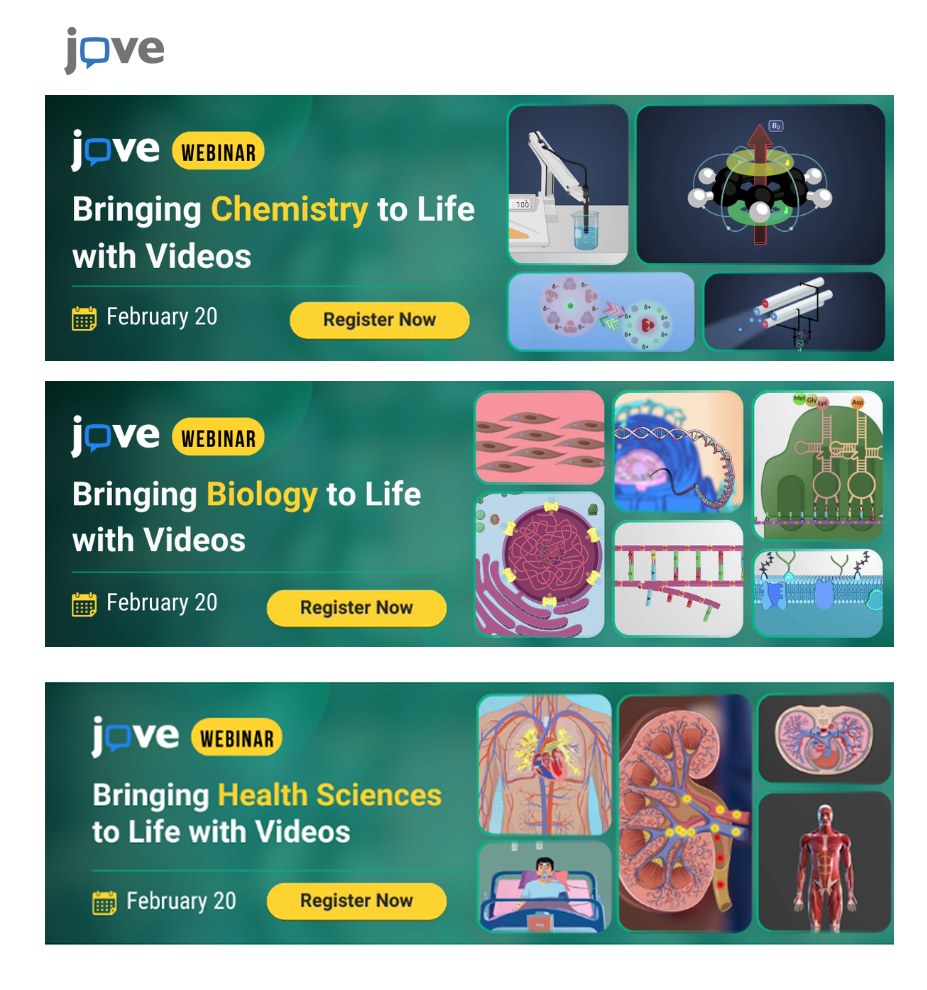 🔛#ProfessoratUAB i #InvestigadorsUAB, aprofita i apunta't als seminaris web de #JoVE pel dijous 20 de febrer.

✅Química
✅Biologia
✅Ciències de la Salut
📅 20 de febrer, 13h

#JoVEwebinar 
<a href="/JoVEJournal/">JoVE</a> <a href="/uabbiociencies/">Facultat de Biociències UAB</a> <a href="/UABciencies/">Facultat de Ciències UAB</a> <a href="/DeqbaUab/">UAB enginyeria química, biològica i ambiental</a> <a href="/IBB_UAB/">Institut de Biotecnologia i de Biomedicina UAB</a> <a href="/medicinauab/">Medicina UAB</a>