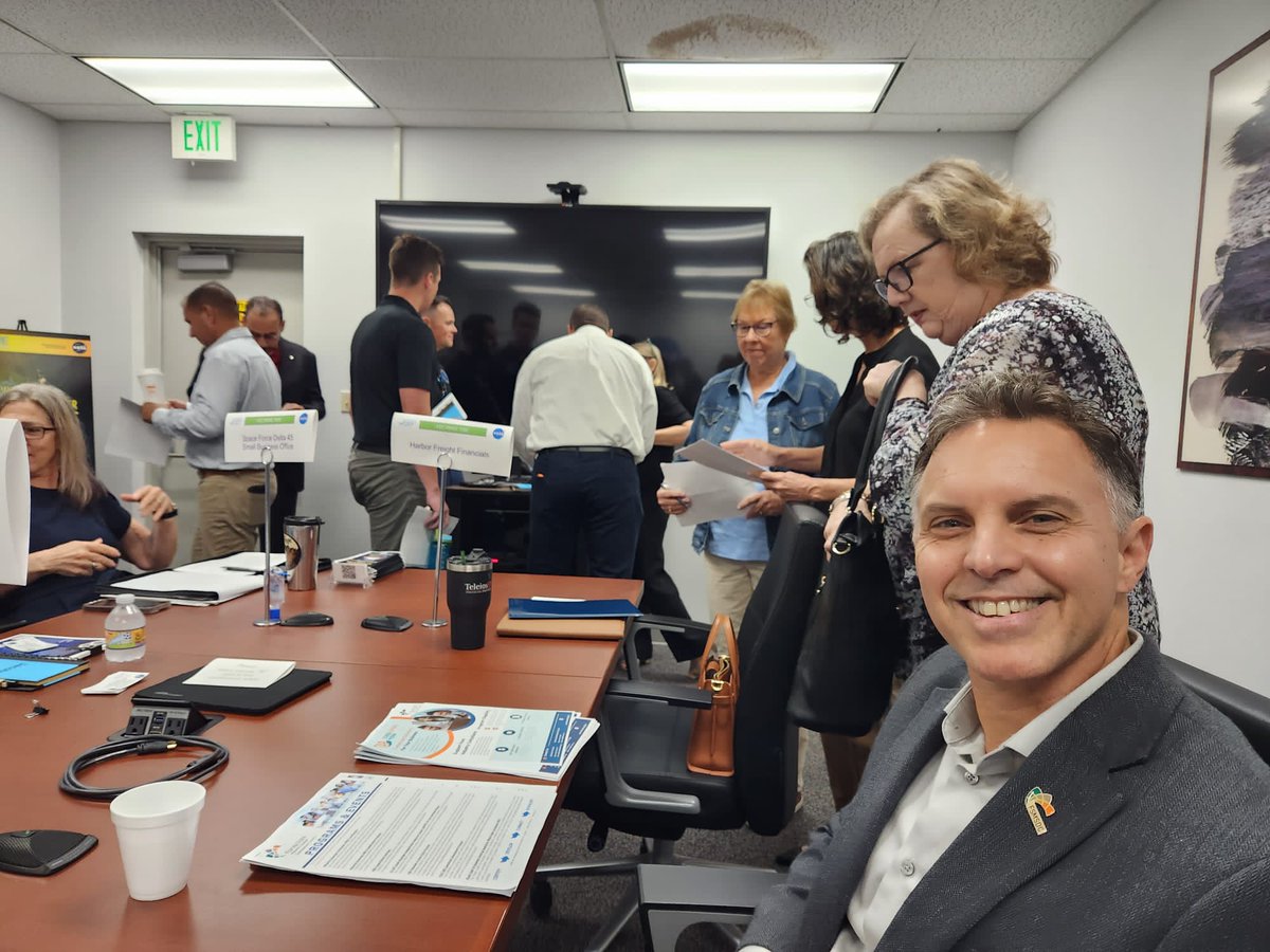 flbdcorg's tweet photo. Ravel Bonilla &amp; Ryan Davis from our TAP Team attended KSC Prime Time at Kennedy Space Center, hosted by the Office of Small Business Programs (OSBP). 🚀 Small businesses connected with industry leaders in aerospace.

#KSCPrimeTime #SmallBusiness #Aerospace https://t.co/EgO5UENp3Z