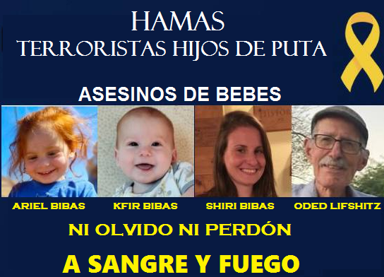 Hijos de puta, asesinos de bebes.
Israel ha recibido oficialmente la lista con los nombres de los cuatro cadáveres que serán devueltos mañana.
Oded Lifshitz es el nombre del cuarto rehén asesinado. 
Su nombre se añade al de Shiri Bibas y sus hijos Ariel y el bebé Kfir.