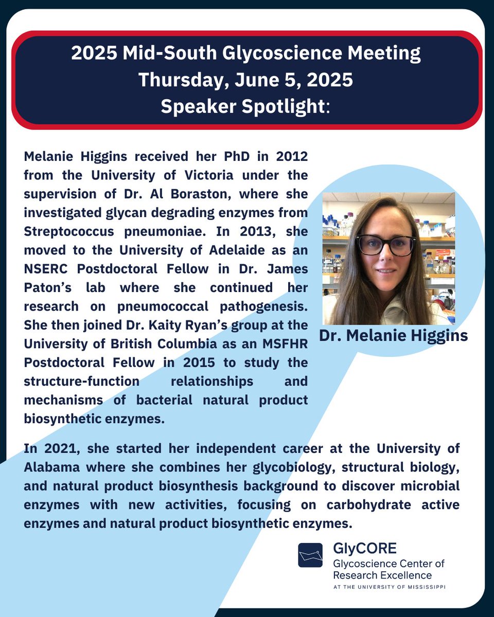 UM_glycore's tweet image. Mark your calendars and join us for a day of exciting glycoscience presentations on June 5, 2025. Registration opens soon. #glycotime #glycore