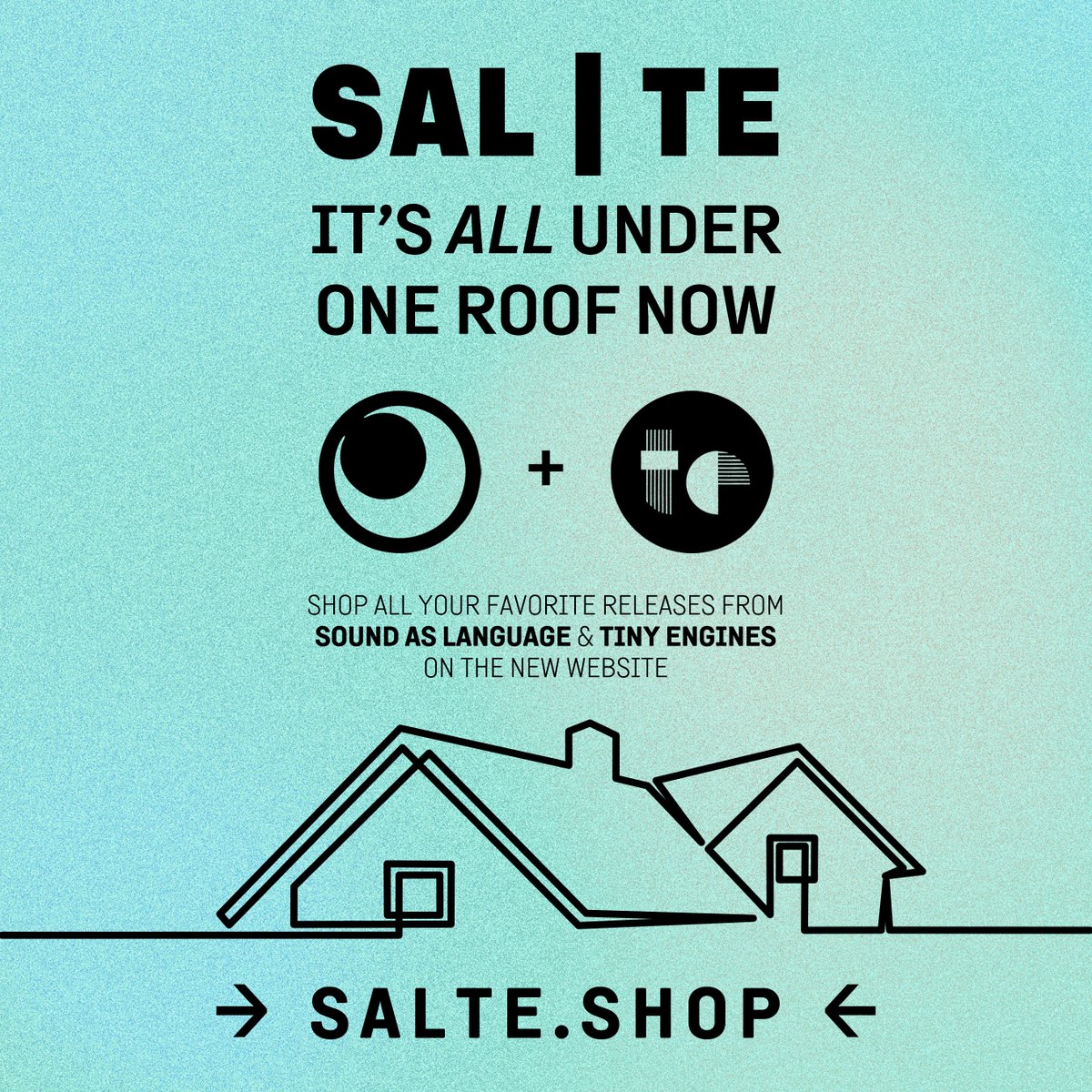 Tiny Engines (@tinyengines) on Twitter photo Soft launch week for our new <a href="/soundaslanguage/">sound as language</a> & TE joint shop, simply called salte shop. Still a work in progress with more back catalog to be added. Cheaper than Bandcamp + all orders $50+ ship for free! Domestic physical orders only right now. Check it!
salte.shop Soft launch week for our new <a href="/soundaslanguage/">sound as language</a> & TE joint shop, simply called salte shop. Still a work in progress with more back catalog to be added. Cheaper than Bandcamp + all orders $50+ ship for free! Domestic physical orders only right now. Check it!
salte.shop