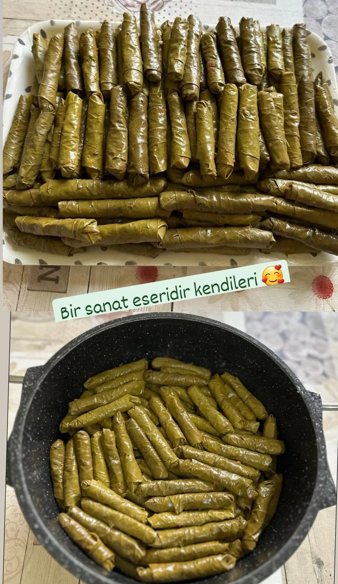 Yaprak sarması sevmeyen yoktur bence 🙂hele kii cocuklar
Zamanınız yoksa ister sarıp gondereyim
İsterseniz bidonla yaprağı göndereyim
İncecik uc yaprak 
Dm den bekliyorum🙏🥰
Birde güzel abiler,ablalarim rt edermisiniz
