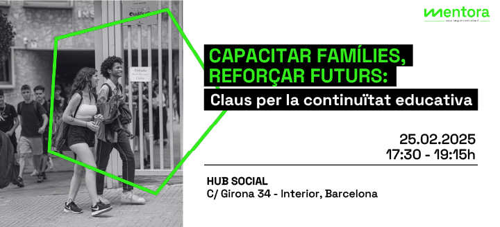 Les famílies tenen un paper clau en l'acompanyament després de l'ESO! 🔹 No et perdis la jornada #Mentora de la <a href="/FundacioBofill/">Fundació Bofill</a> amb veus expertes, recursos i tallers.

📢 Nosaltres hi serem a la taula rodona!

📅 Programa i inscripcions aquí 👇🏽
fundaciobofill.cat/actes/capacita…