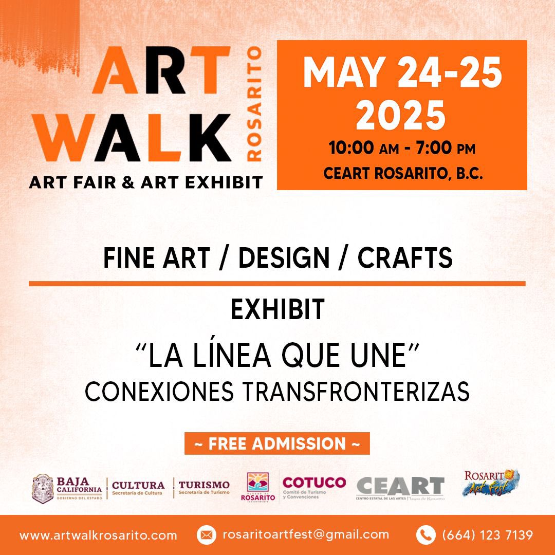 Pattyroag's tweet photo. Se vienen grandes cambios en esta edición Acompáñanos al evento con más artistas de  de la región: dos días de feria de arte y una exhibición de tres meses en CEART Rosarito. Una experiencia inolvidable celebrando la creatividad y la cultura de nuestra frontera #ArtWalkRosarito https://t.co/2xyaRBZBpv