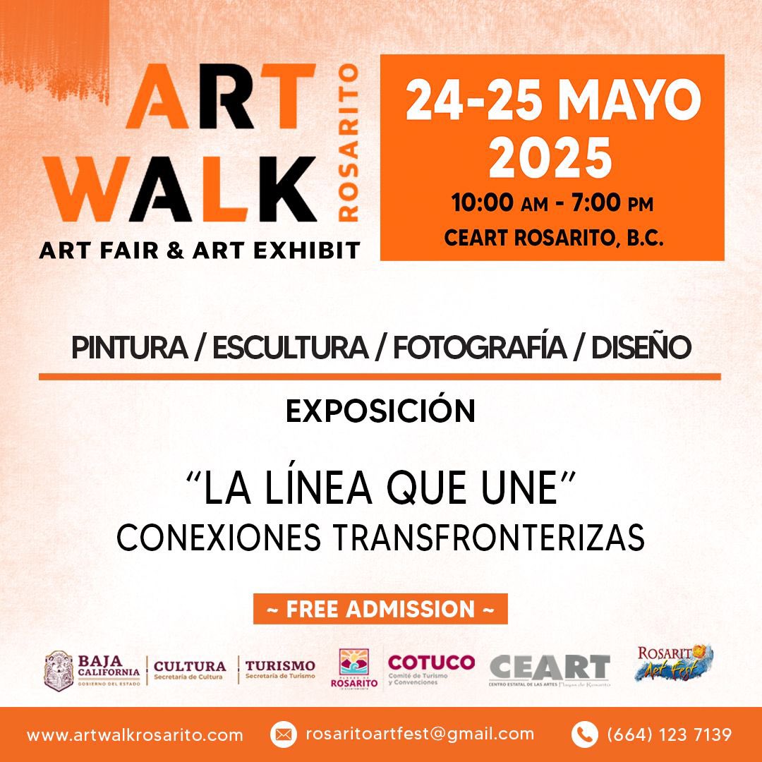 Pattyroag's tweet photo. Se vienen grandes cambios en esta edición Acompáñanos al evento con más artistas de  de la región: dos días de feria de arte y una exhibición de tres meses en CEART Rosarito. Una experiencia inolvidable celebrando la creatividad y la cultura de nuestra frontera #ArtWalkRosarito https://t.co/2xyaRBZBpv