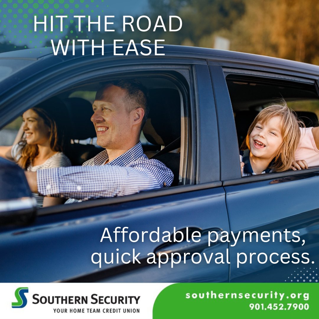 Get the KEYS to your NEXT ADVENTURE with flexible auto loans! No payments for 60 days &amp; financing up to 115%! 🌟 🚗

Learn more here: southernsecurity.org/auto/