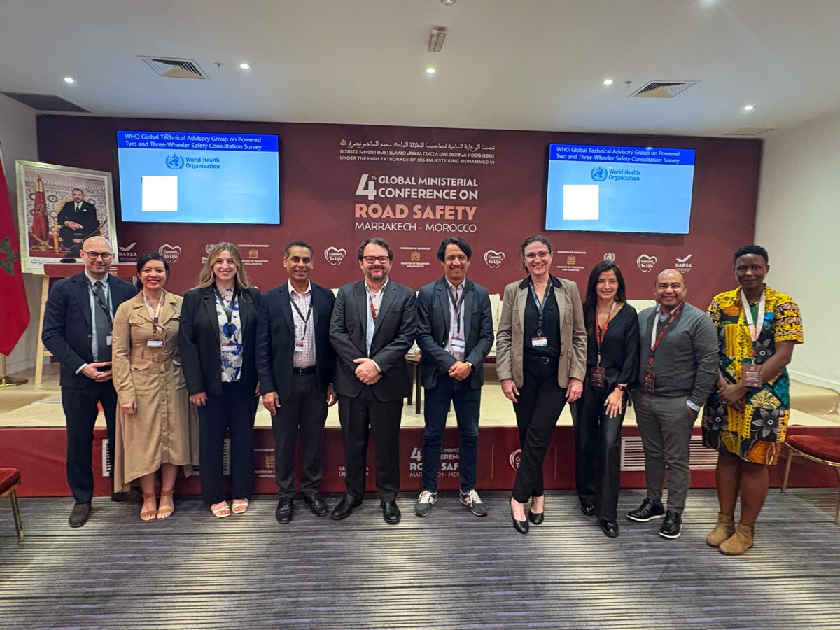 HopkinsINJURIES's tweet image. The Technical Advisory Group on Powered Two- and Three-Wheelers, convened by the @WHO, met at the 4th Global Ministerial Conference on Road Safety. 🏍️ 

We're glad to have come together during this event, which has been a key platform for discussing global efforts.

#CommitToLife