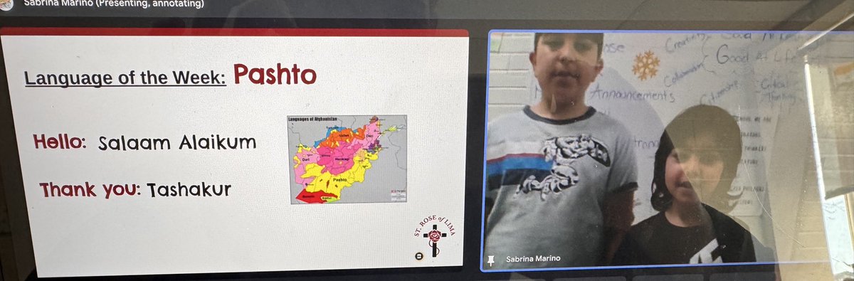 MrsHadskis_ESL's tweet photo. I loved learning  how to say “hello” and “thank you” in Pashto from these amazing MLs for this week’s Language of week during virtual morning announcements. @StRoseLimaOCSB @OCSBContEd #ocsbML https://t.co/Vwr0ZgjIjg