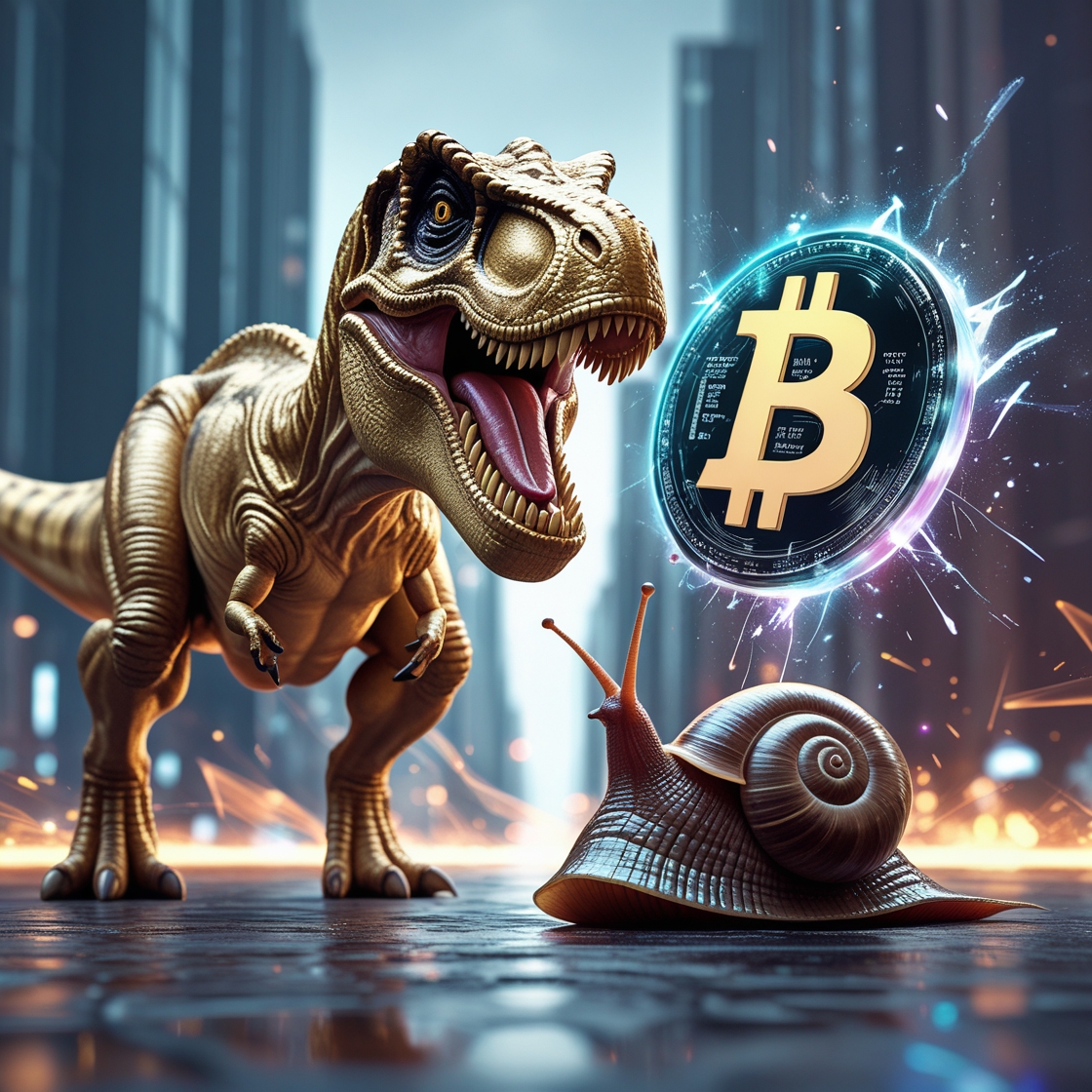 Blackcoinnn's tweet photo. 😂 "Bitcoin is a dinosaur. Ethereum is a snail. BlackCoin is the unstoppable storm. Adapt or get left behind. #CryptoShift #NewEra #CryptoWar #BlackCoin #Domination https://t.co/RoCbnOEdzX