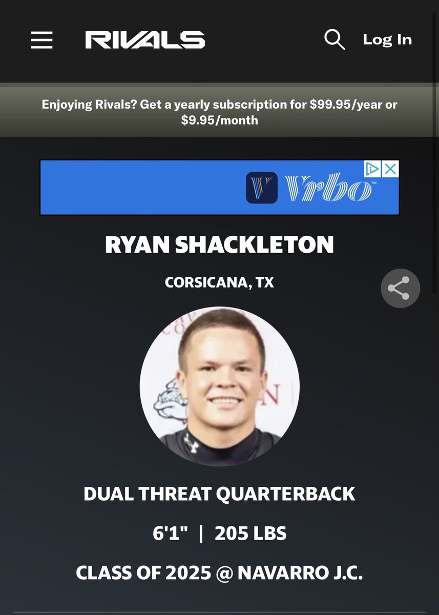 ryan shackleton (@ryanshackleton2) on Twitter photo 3 years of eligibility
Redshirt freshman film⬇️
hudl.com/v/2RCVv4
3.2 GPA (AA in hand)
<a href="/NCDAWGPOUND/">Navarro Football</a> 3 years of eligibility
Redshirt freshman film⬇️
hudl.com/v/2RCVv4
3.2 GPA (AA in hand)
<a href="/NCDAWGPOUND/">Navarro Football</a>